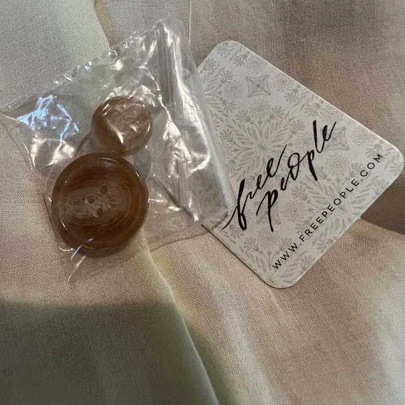 NWT FREE PEOPLE Pink/Rose Olivia Gingham Lightweight Blazer Trench Jacke… - Picture 12 of 16